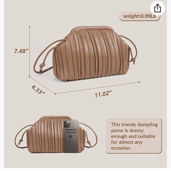 Faux Leather Clutch Bag - Picture 6 of 9